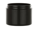 8 oz Black 89-400 Double Wall PP Plastic Jar Square Base