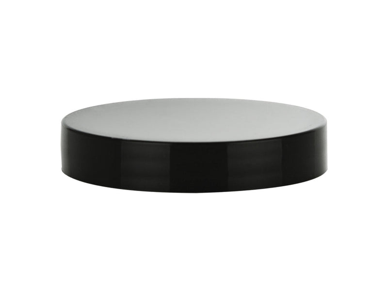 58-400 Black Smooth Cap (Plain Pressure Sensitive Liner)