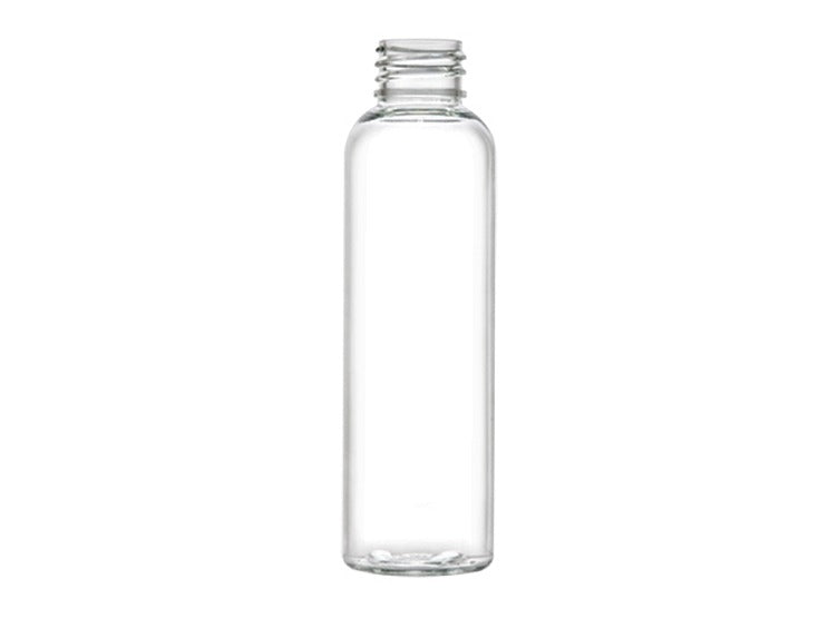 6 oz Clear 24-410 PET Cosmo Round Plastic Bottle
