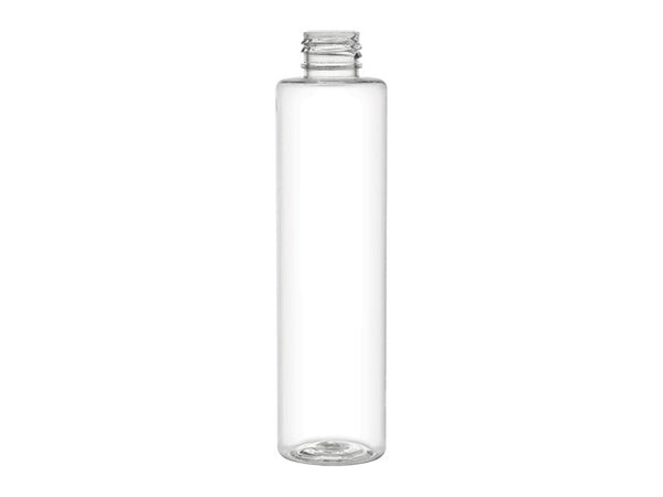 6 oz Clear 24-410 PET Tall Cylinder Round Bottle