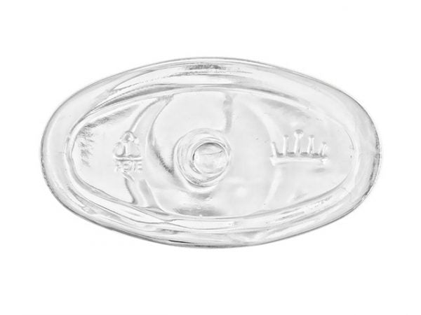 6 oz Clear PET Cosmo Oval 24-410 Plastic Bottle
