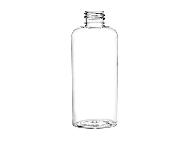 6 oz Clear PET Cosmo Oval 24-410 Plastic Bottle