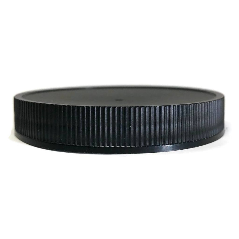 70-400 Black Ribbed Plastic Cap (Foam Liner)