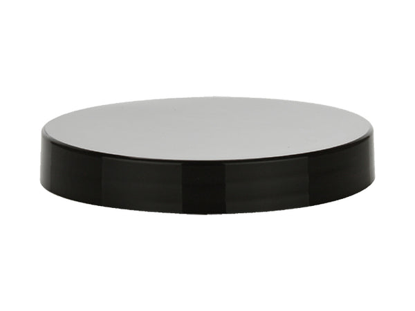 70-400 Black Smooth Plastic Cap (Pressure Sensitive Liner)