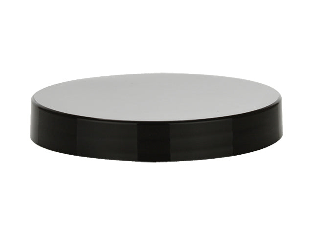 70-400 Black Smooth Plastic Cap (Pressure Sensitive Liner)