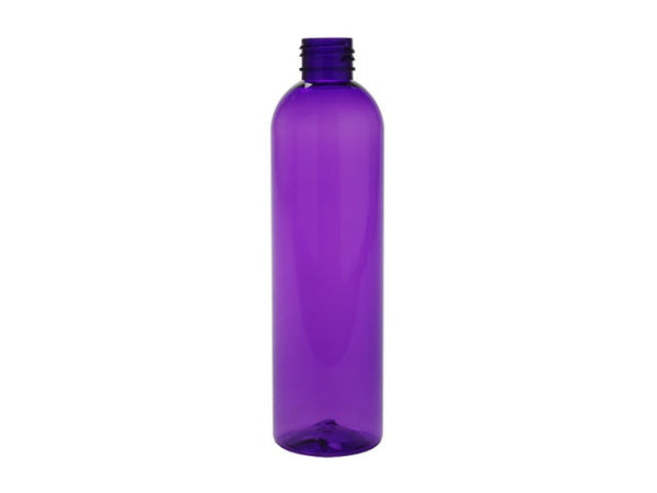 8 oz Purple 24-410 PET Cosmo Round Plastic Bottle