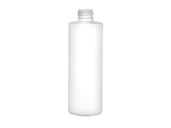 8 oz White 24-410 LDPE Cylinder Round Bottle