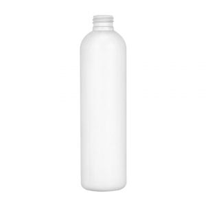 8 oz White Cosmo Round Plastic Bottle 24-410 HDPE