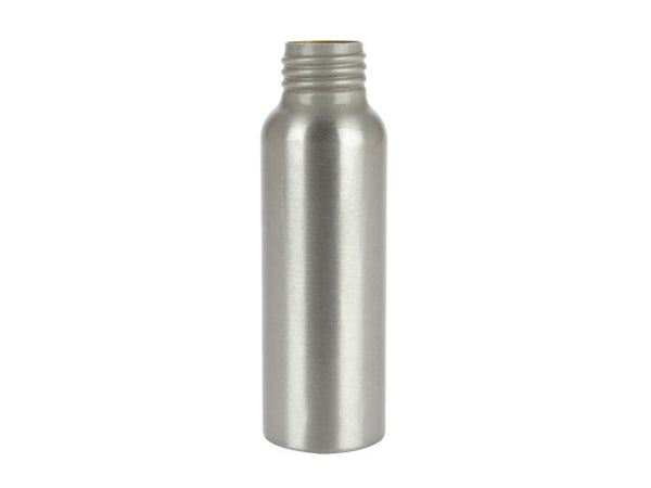 2.7 oz Silver 24-410 Brushed Aluminum Cosmo Round Bottle