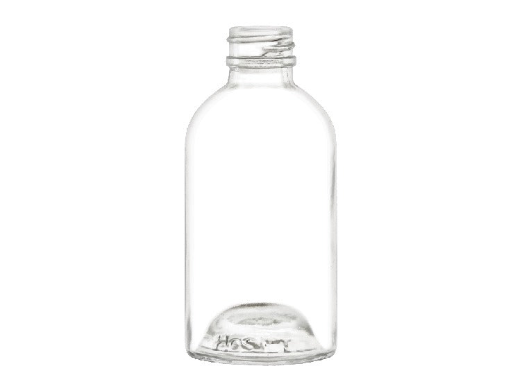 85 mL (3 oz) Boston Round Clear Glass Bottle 22-400