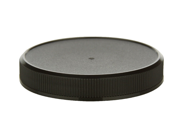 89-400 Black Ribbed Plastic Cap (No Liner)