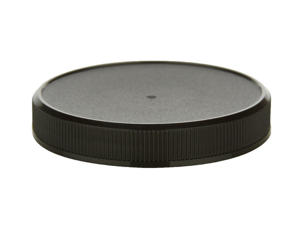 89-400 Black Ribbed Plastic Cap (Foam Liner)