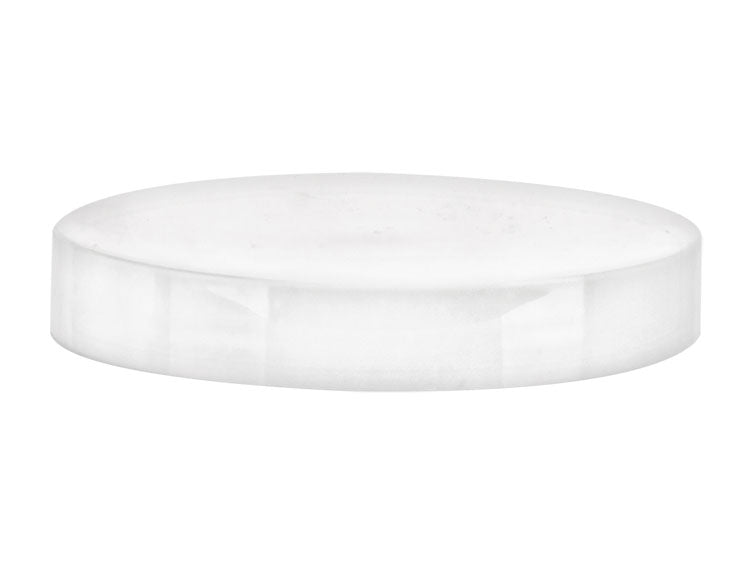 89-400 White Smooth Plastic Cap (Pressure Sensitive Liner)