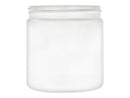 8 oz White 70-400 HDPE Single-Wall Plastic Jar
