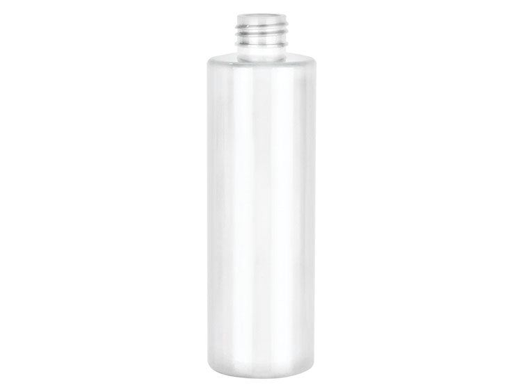 8 oz White PET Cylinder Round Bottle 24-410