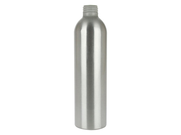 8 oz (250 mL) Brushed Aluminum Cosmo Round Bottle 24-410