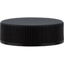 33-400 Black Ribbed Cap (Heat Induction Seal for PET)