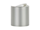 20-410 Brushed Aluminum & White Metal Shelled Disc Top Cap