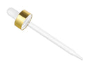 22-400 White/Gold Smooth Dropper Assembly (Fits 4oz)