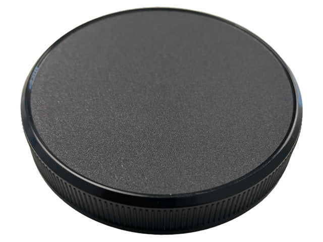 70-400 Black Ribbed Plastic Cap (No Liner)