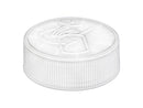 38-400 White Child-Resistant Cap with Pictorial Instructions (Pulp/Heat Induction Liner for PE)