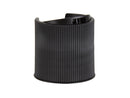 28-410 Black Ribbed Disc Top Plastic Cap (.338" Orifice)