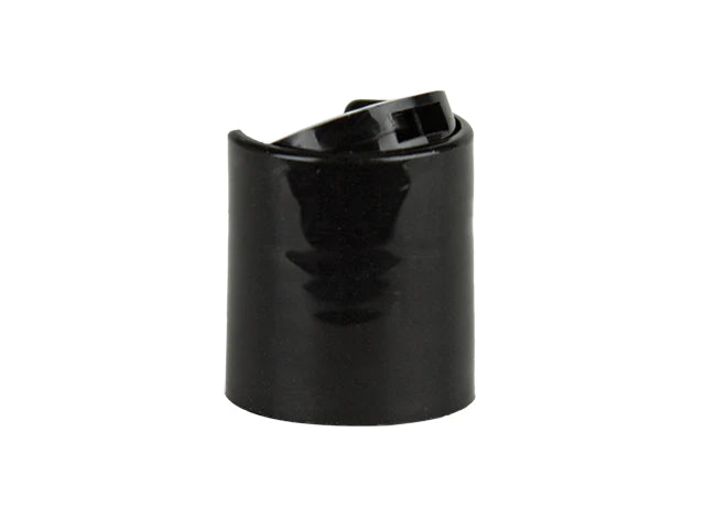 20-410 Black Smooth Disc Top Plastic Cap 50% PP PCR
