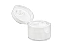 28-410 White Ribbed Plastic Snap Top Cap (.250" Orifice)
