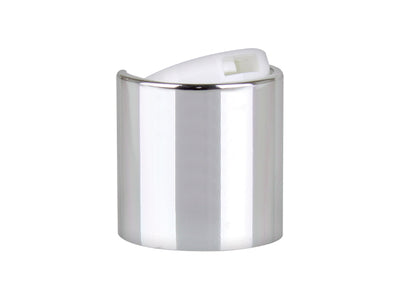 24-410 Silver/White Smooth Disc Top Cap (.305" Orifice)