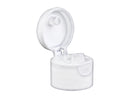 28-410 White Smooth Snap Top Cap (.250" Orifice)