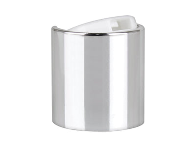 28-410 Silver/White Smooth Disc Top Cap (.310" Orifice)