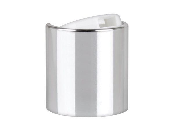28-410 Silver Smooth Disc Top Cap