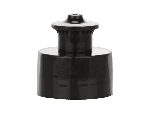 28-410 Black Smooth Push Pull Plastic Cap (.135" Orifice)