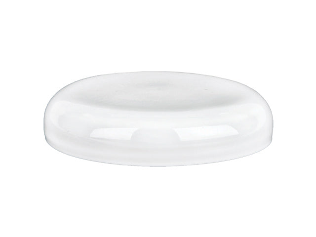 89-400 White Smooth Dome Plastic Cap (No Liner)