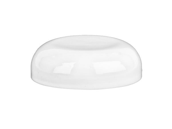 58-400 White Dome Plastic Cap (No Liner)