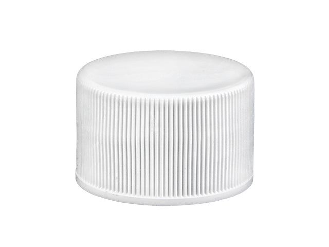 20-410 White Ribbed Stipple Top Cap (Foam Liner)