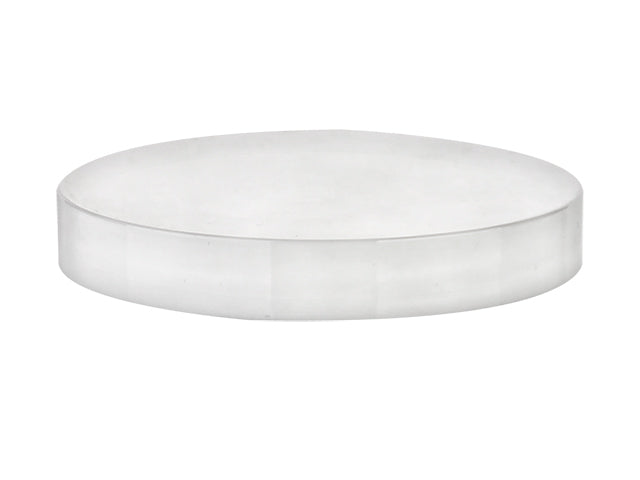 89-400 White Smooth Skirt Plastic Cap (Foam Liner)
