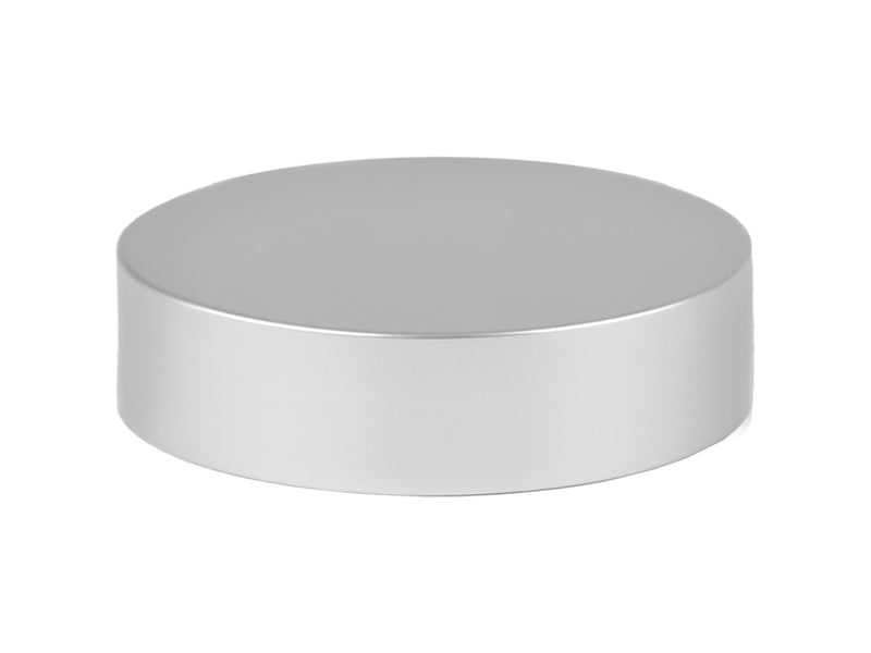 89-400 Brushed Aluminum Smooth Metal Shelled Cap Extra Tall (Foam Liner)