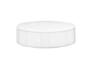 38-400  Smooth White Plastic Cap (.030" F-217 Foam Liner)