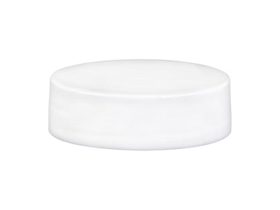 33-400 Smooth White Plastic Cap (No Liner)
