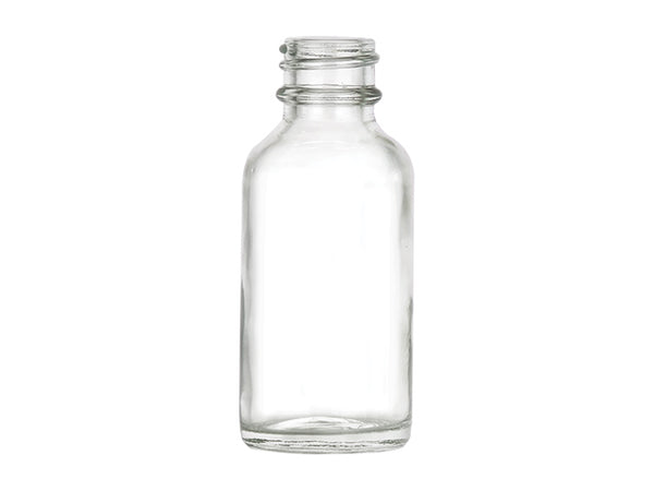 1 oz Clear 20-400 Boston Round Glass Bottle