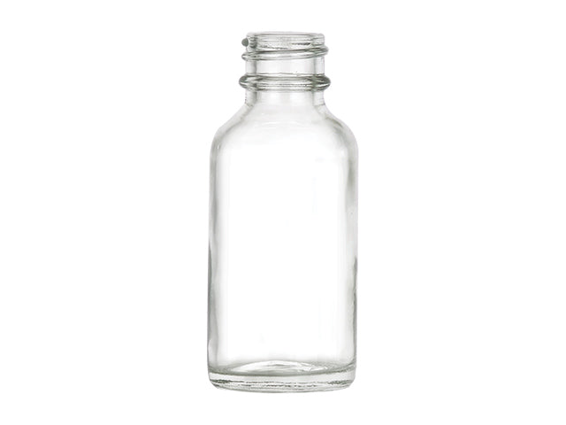 1 oz Clear 20-400 Boston Round Glass Bottle