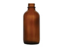 4 oz Amber 22-400 Glass Boston Round Bottle