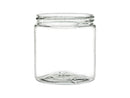 8 oz Clear 70-400 Plastic PET Single-Wall Jar