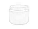 2 oz White 58-400 PP Double Wall Round Base Plastic Jar