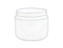 2 oz White 58-400 Double Wall PP Plastic Jar (Round Base)