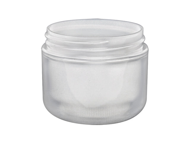 2 oz Natural-Colored 58-400 PP Double Wall Plastic Jar