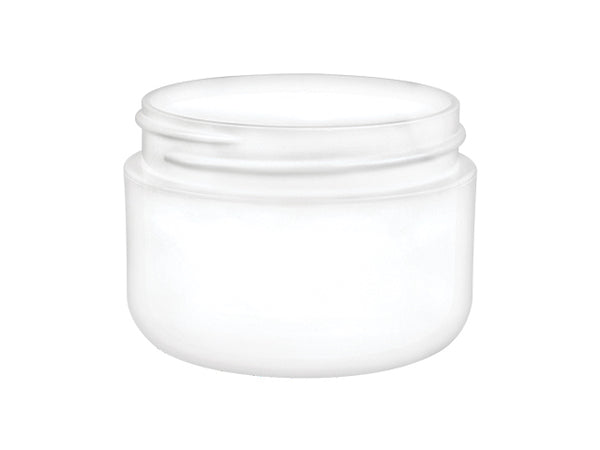 1 oz White 53-400 PP Double-Wall Plastic Jar