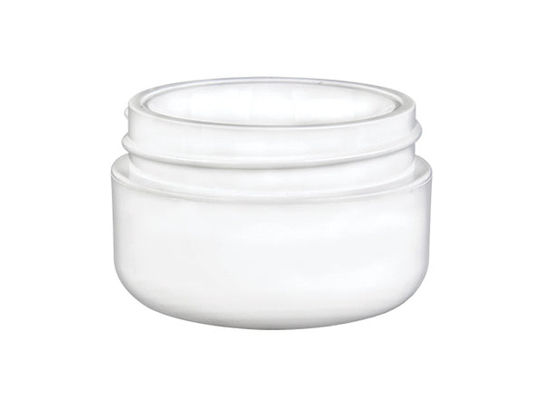 1/2 oz White 48-400 PP Double Wall Jar