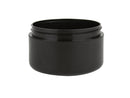 1/2 oz Black 48-400 PP Double Wall Plastic Jar